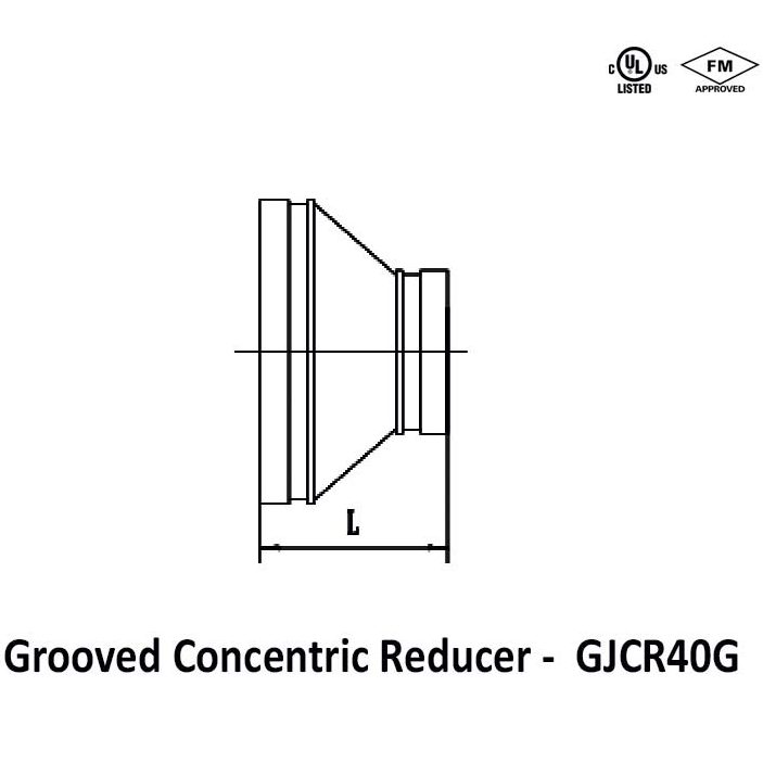 Grooved Concentric Reducer