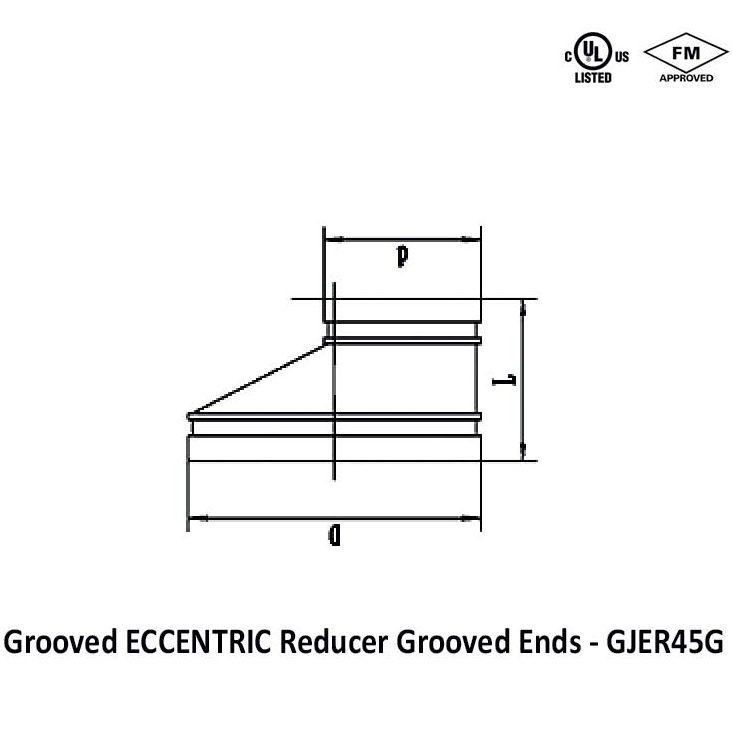 Grooved Eccentric Reducer Grooved Ends