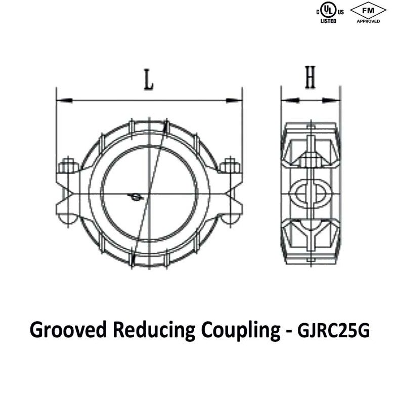 Grooved Reducing Coupling