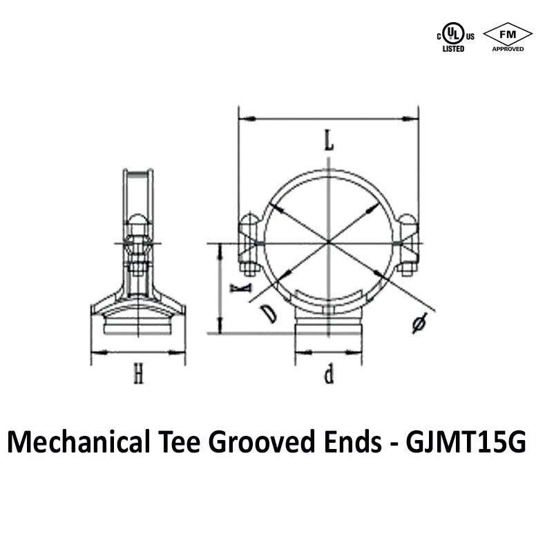 Mechanical Tee Grooved Ends